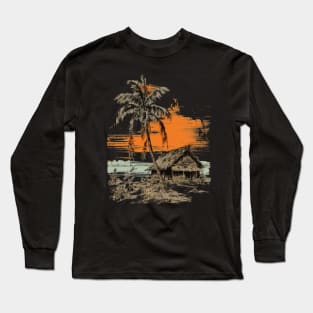 Tiki Hut Long Sleeve T-Shirt